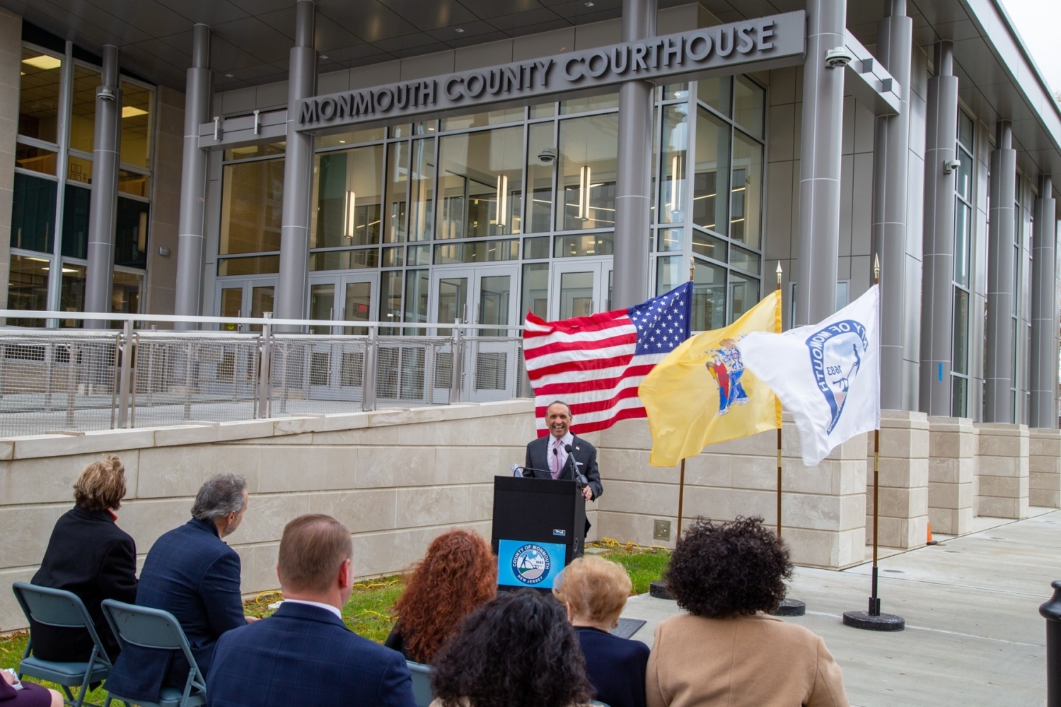 Monmouth County Holds RibbonCutting Ceremony For Courthouse West Wing Security Vestibule